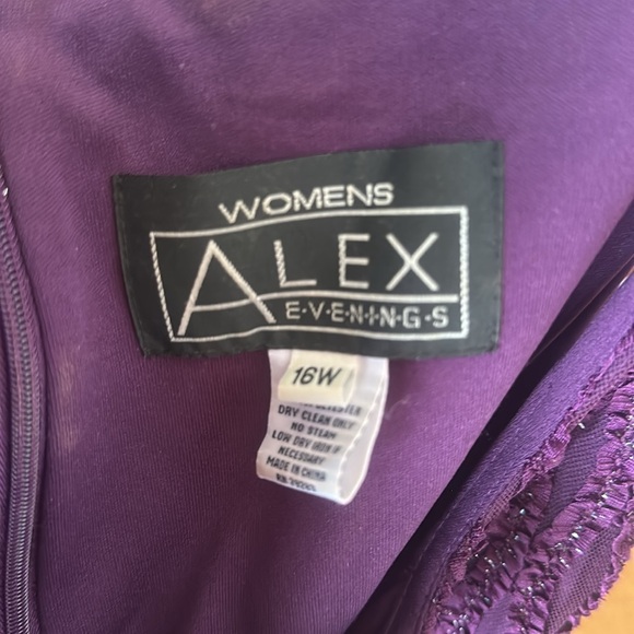 ALEX EVENINGWEAR DRESS & JACKET size 16W Mother of the Bride - Picture 5 of 9